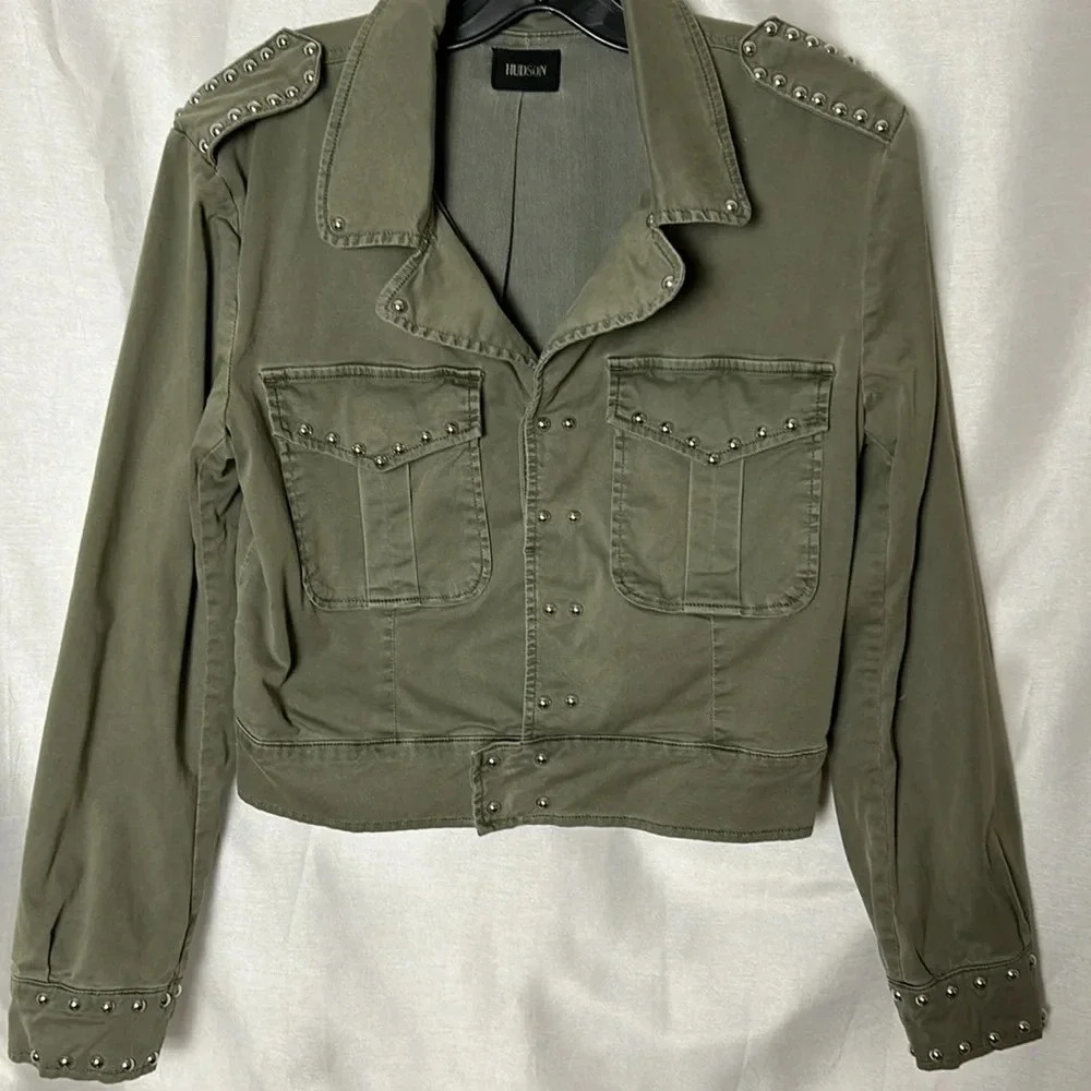 Hudson Jeans Olive Studded Jacket